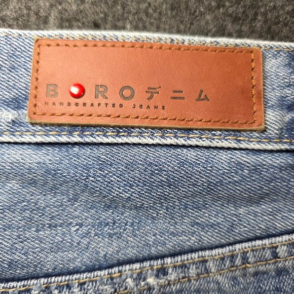 NWT BORO "Nagoya" Bleached Ombre Look Frayed Shorts 9 - Picture 9 of 15